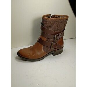 Sofft Aldina Brown Leather Boot With Buckles Women’s Size 10M